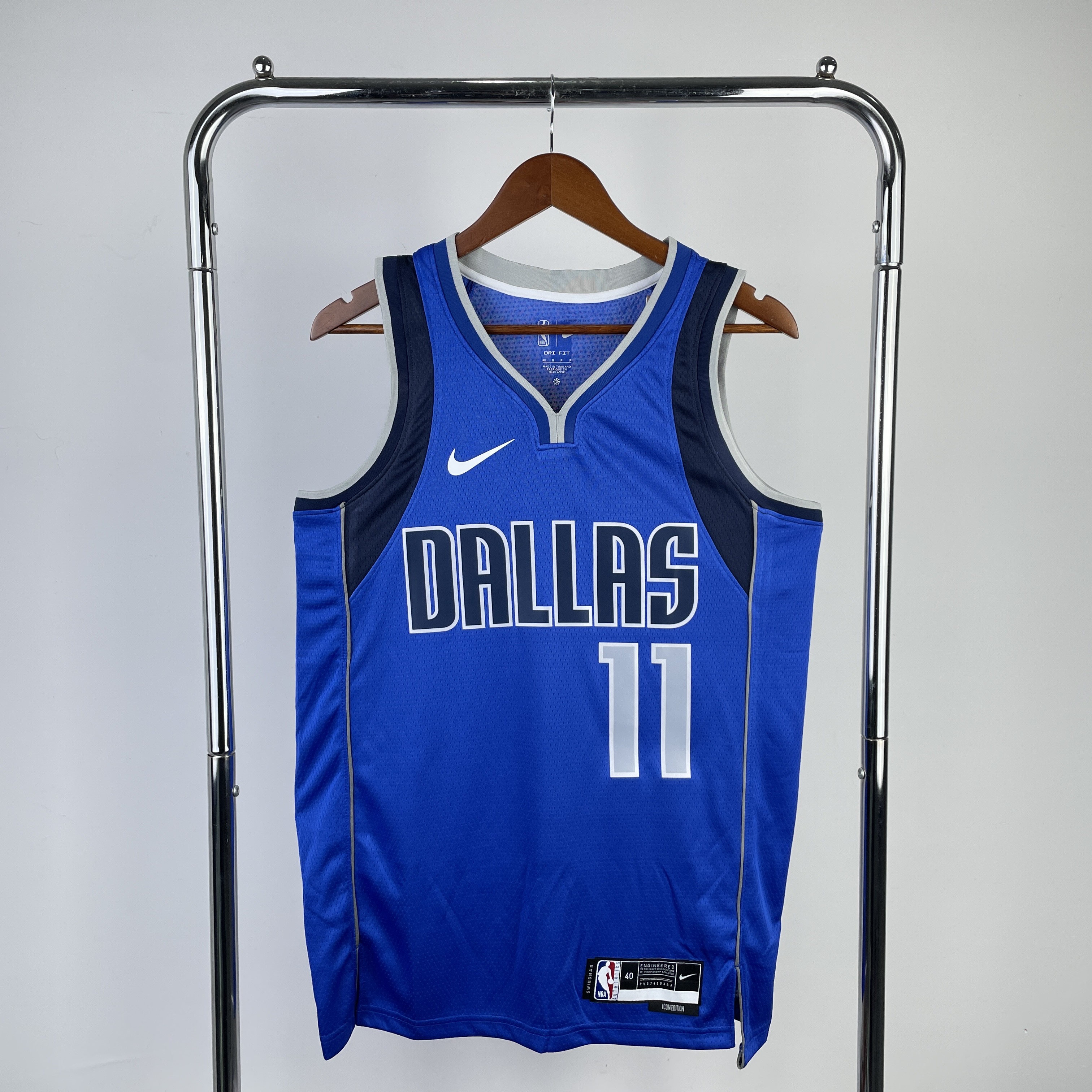 Men Dallas Mavericks #11 Irving Blue Season Nike 2023 NBA Jersey
